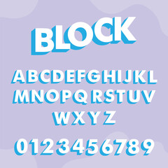 Volume retro font. Vector alphabet.