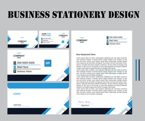 Brand Identity Mock-Up of stationery set, Stationery template design.
