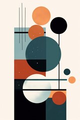 abstract: Cosmic Symmetry: Winter's Minimalistic Geometric Poetry. generated by AI