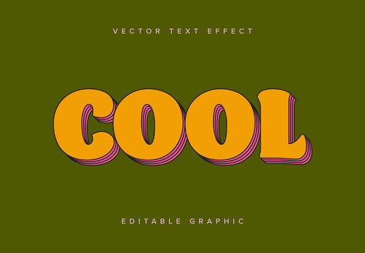 Stacked Text Effect Mockup
