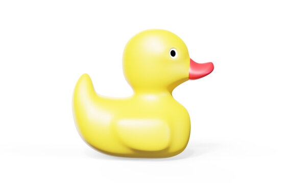 Seaman Rubber Duck, 3D rendering isolated on white background