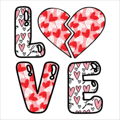 Love sublimation design