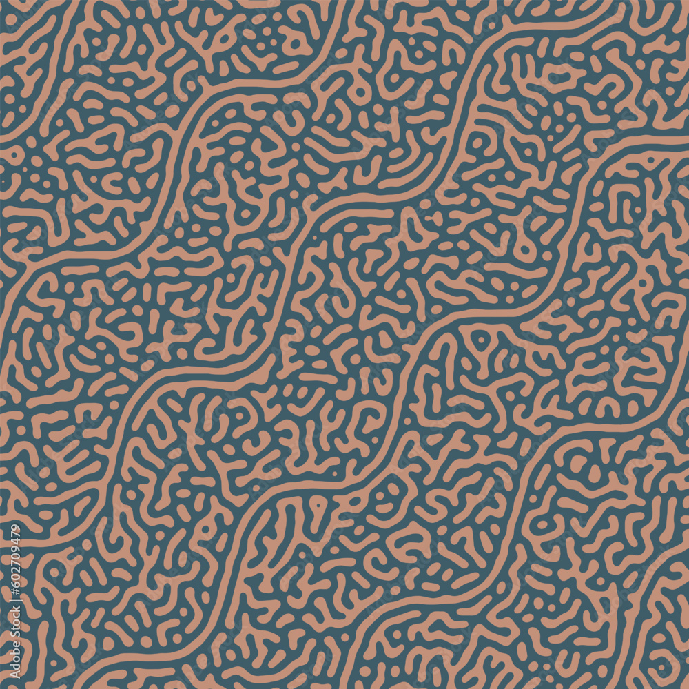 Poster wavy complexity ornament seamless pattern vector fashionable abstract background. textile print desi