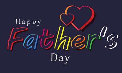 Happy father's day. background, banner, card, poster, template. Vector illustration.