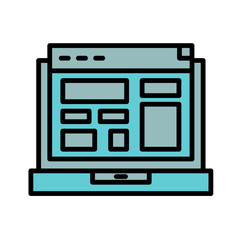 Website Layout Icon Design