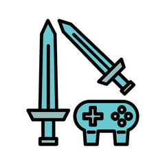 Game Sword Icon Design