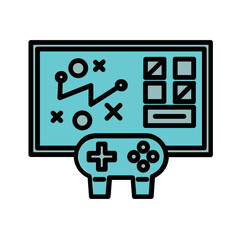 Game Strategy Icon Design