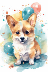 Party Cute Animal Birthday Celebration Ai Generative