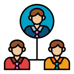 Fototapeta premium Team Leader Icon