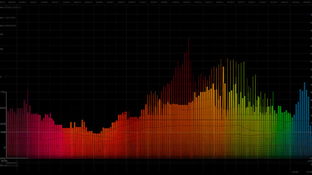 Dynamic Charts Background for Presentations. Generative AI.