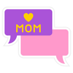 Fototapeta premium Bubble Speech Icon