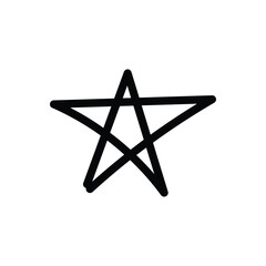 Hand Drawn Simple Star Icon