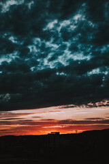 sunset on the beach