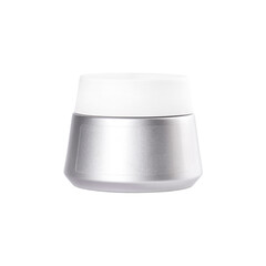 Cream container isolated on white
