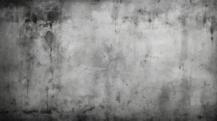 Fototapeta premium Smokey Brushwork Grunge Wall Texture: A black and white grunge wall texture with a rough, edgy appearance and brushwork detail. Generative AI