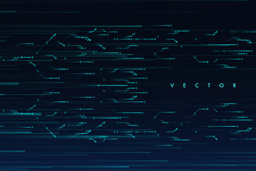 Lines composed of glowing background