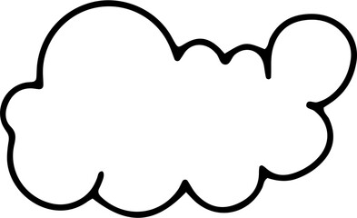 Cloud Hand Drawn Outline