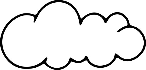 Cloud Hand Drawn Outline