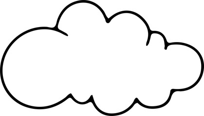 Cloud Hand Drawn Outline