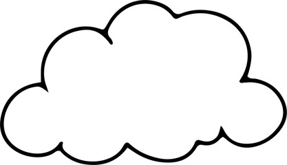 Cloud Hand Drawn Outline