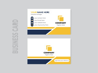 design busimness card template yelolow and black color.this is creative design
