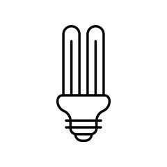 Eco Bulb icon vector stock illustration.