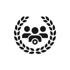 Employee of the year badge icon design isolated on white background. Vector illustration