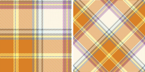 Check plaid set seamless pattern.