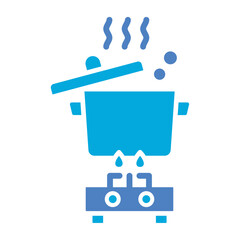 Boil Multicolor Glyph Two Color Icon