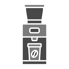 Coffee grinder Multicolor Greyscale Glyph Icon