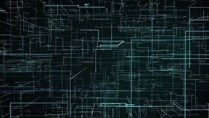 Digital abstract data maze