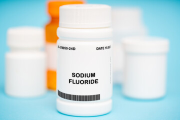 Sodium Fluoride medication In plastic vial