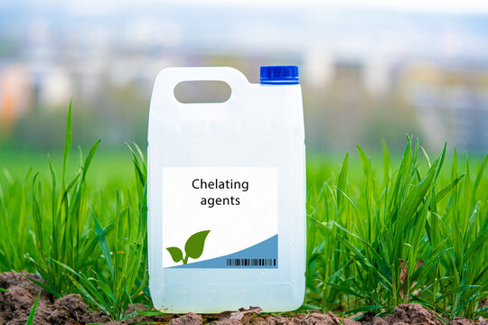 Chelating agents compounds that bind with metal ions to enhance nutrient uptake and plant growth.