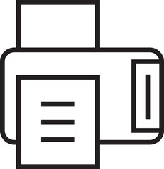 printer line icon