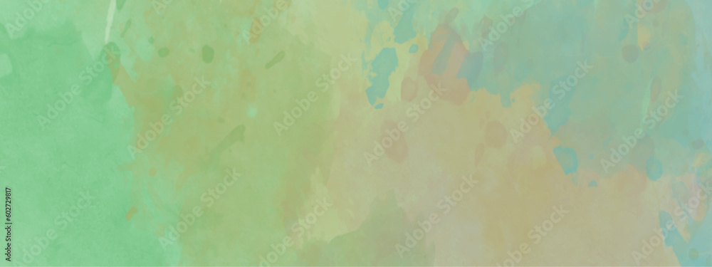 Poster abstract gradient colorful watercolor background on white paper texture. abstract banner and canvas 