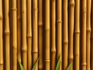 bamboo background. Generative AI. 