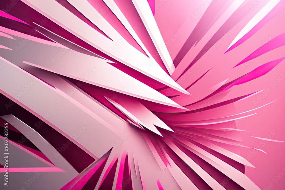 Aufkleber abstract pink background with sharp lines