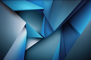 Obraz premium Abstract blue polygonal background