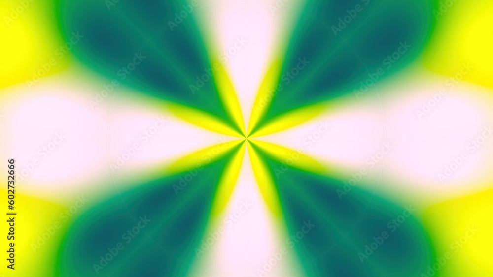 Poster abstract symmetry multi-colored kaleidoscope wiht fractal lights, 3d rendering backdrop