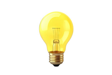 Light bulb that isolate on clear background, fully of creative ideas, thinking concept, strategy and business plan, with Generative AI.