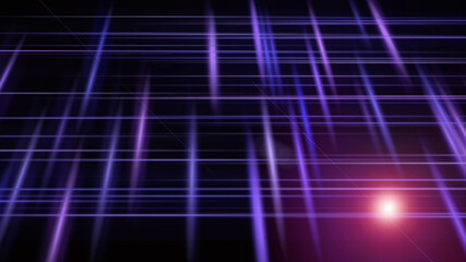 Abstract background with lines in the dark space, 3d render computer generated background