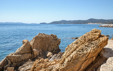 cote d'azur france sea stones beach waves