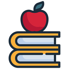 apple book weight loss food icon filled outline
