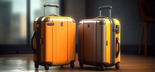 Two suitcases, generative ai