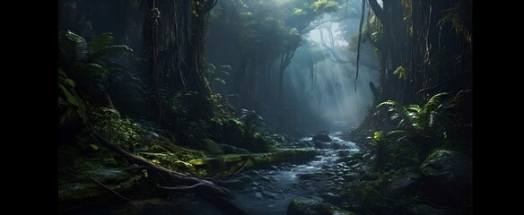 Rainforest forest, generative ai