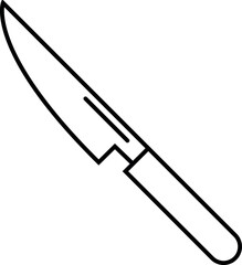 Kitchen Knife icon vector. Utensils signs and symbols.