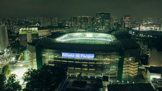 Stadium of palmeiras Allianz Parque in São Paulo Brazil. Photo made in Nov 10 2023 in São Paulo Brazil.
