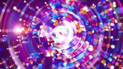 Bright purple abstract flash in the space, modern computer generated background, 3d render backdrop