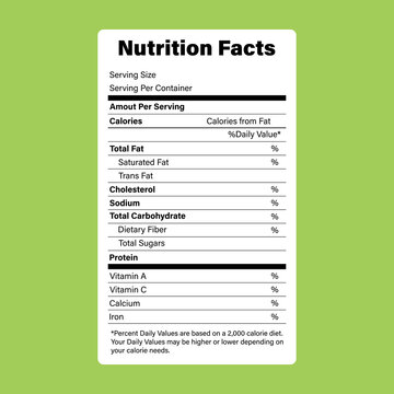 NUTRITION FACTS CANADA TEMPLATE visual data 4