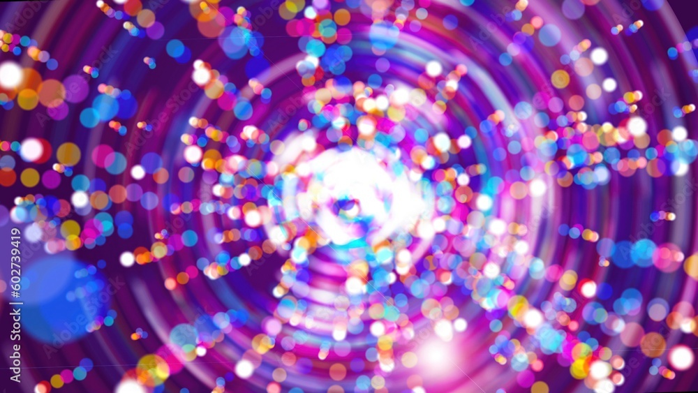 Poster bright purple abstract flash in the space, modern computer generated background, 3d render backdrop